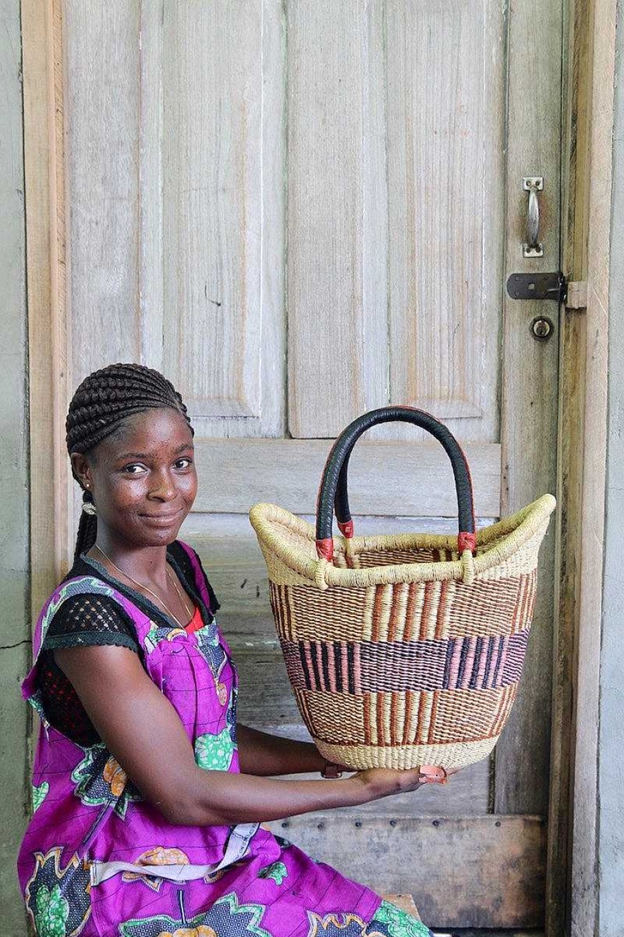 Shopping Baskets Baba Tree | Nyariga Basket (Medium) By Joyce Adagaam