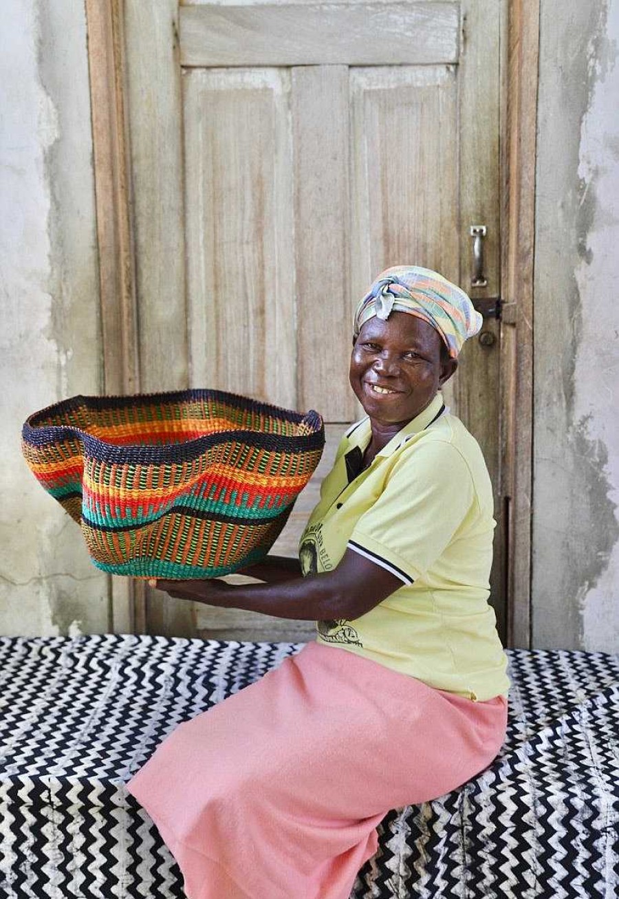 Kitchen + Dining Baba Tree | Pakurigo Wave Basket By Nyaamah Ayinbillah