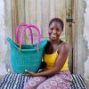 Shopping Baskets Baba Tree | Dyed Nyariga Basket (Large) By Joyce Adagaam