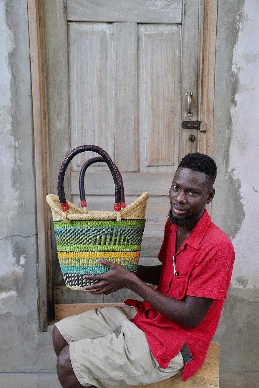 Shopping Baskets Baba Tree | Nyariga Basket (Medium) By Akolgo "Body" Atiah