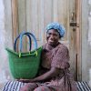 Shopping Baskets Baba Tree | Dip Dyed Nyariga Basket (Small) By Adukpoka Akurigo