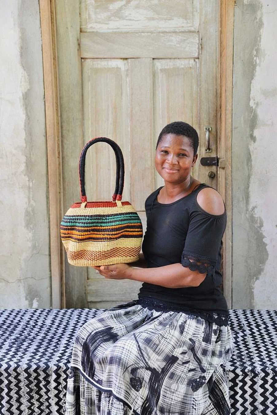 Basket Bags Baba Tree | Stay Flow Deluxe Woven Handbag (Large) By Mary Ayinbora