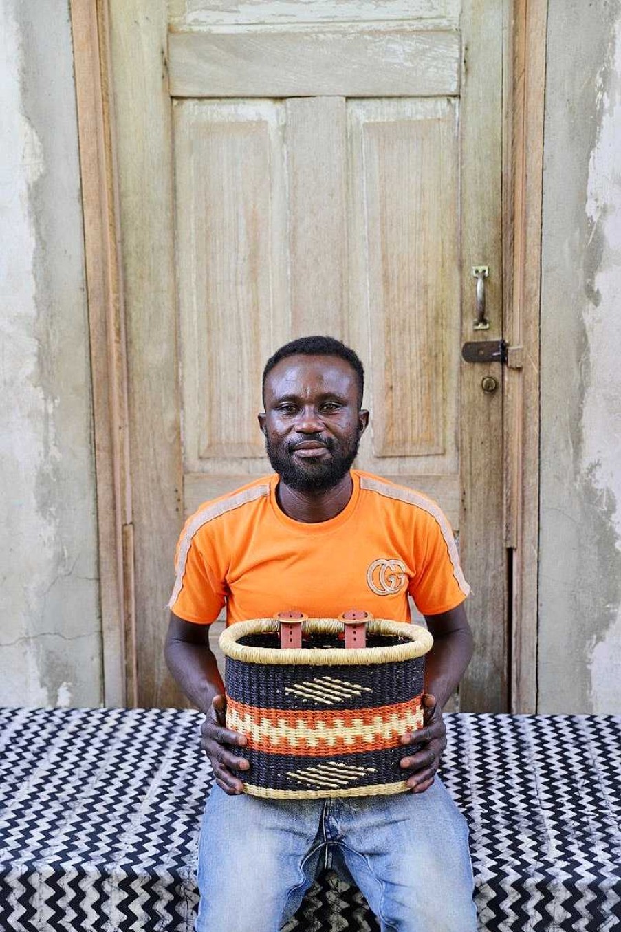 Popular Basket Baba Tree | Bicycle Basket (Small) By Isaac Asanga