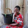 Shopping Baskets Baba Tree | Dip Dyed Nyariga Basket (Small) By Nyaamah Atingabono