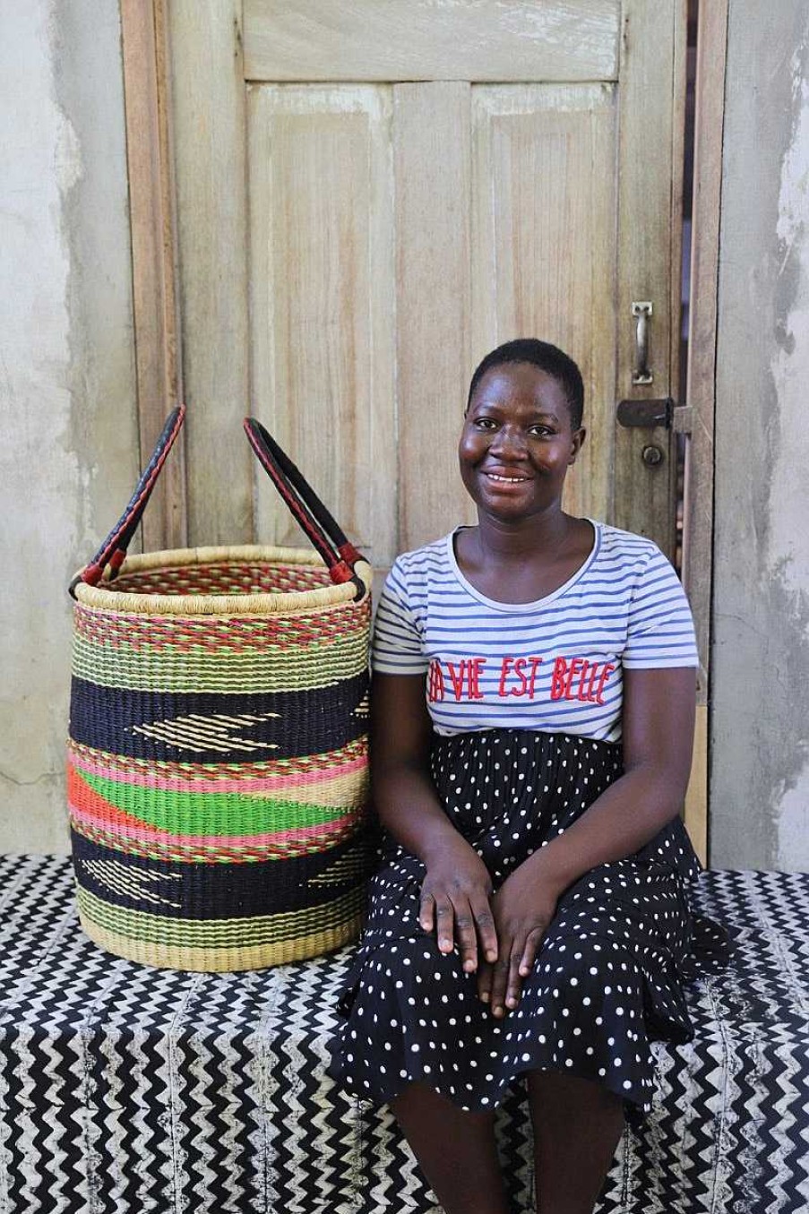 Bathroom + Laundry Baba Tree | Laundry Basket (Medium) By Zainatu Akelsiyine