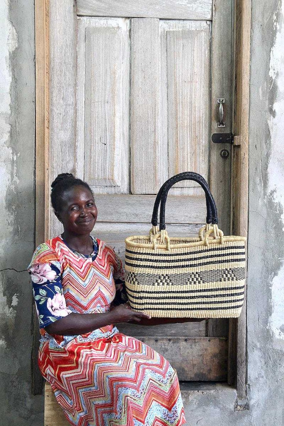 Basket Bags Baba Tree | Slim Line Shoulder Basket By Asakiloro "Madame 1000" Aduko