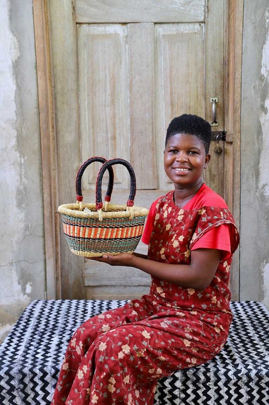 Shopping Baskets Baba Tree | Oval Basket (Tiny) By Martha Adongo