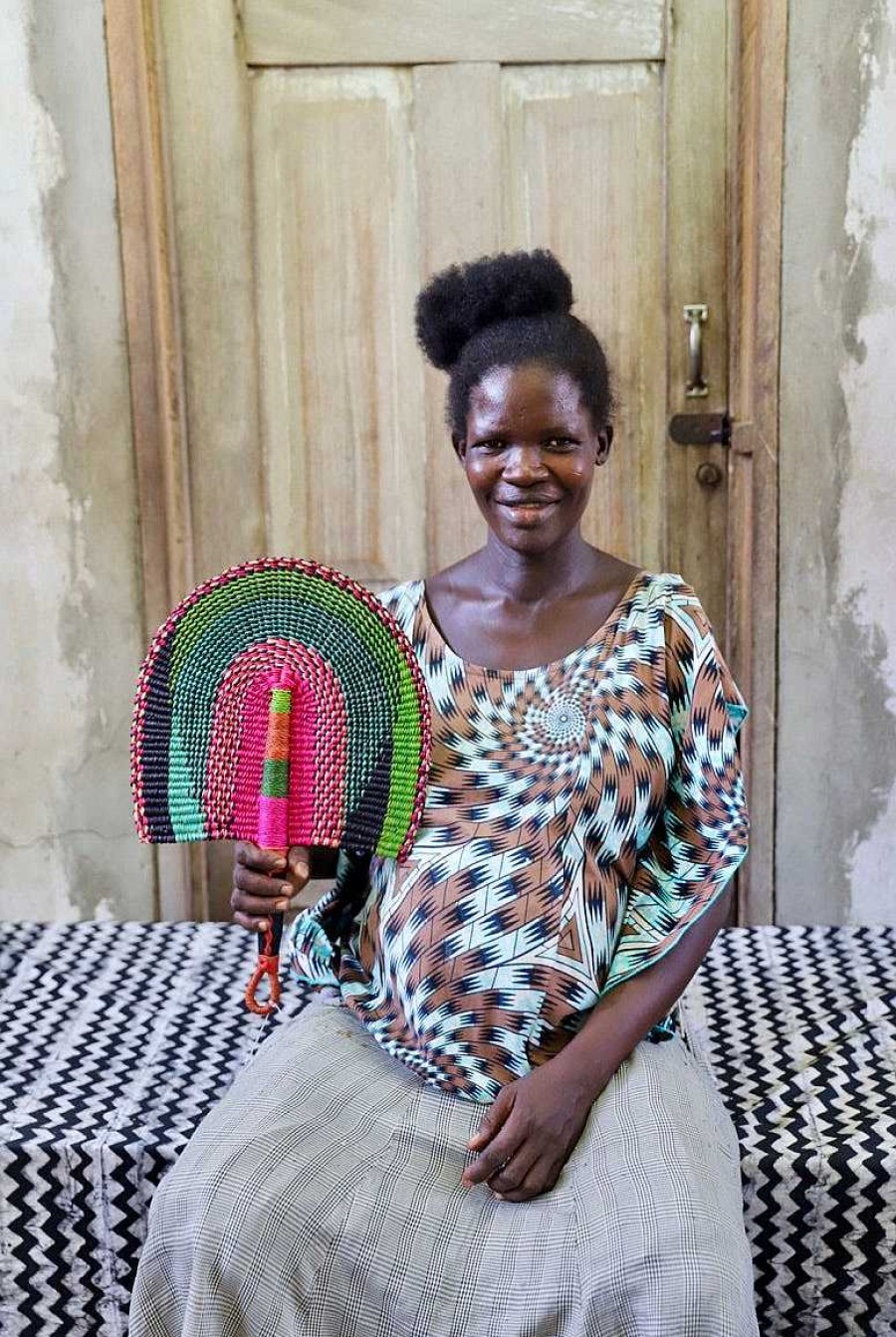 Wall Decor Baba Tree | Handwoven Fan - By Regina Akolgo