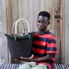 Shopping Baskets Baba Tree | Dip Dyed Nyariga Basket (Small) By Harrison Akubire