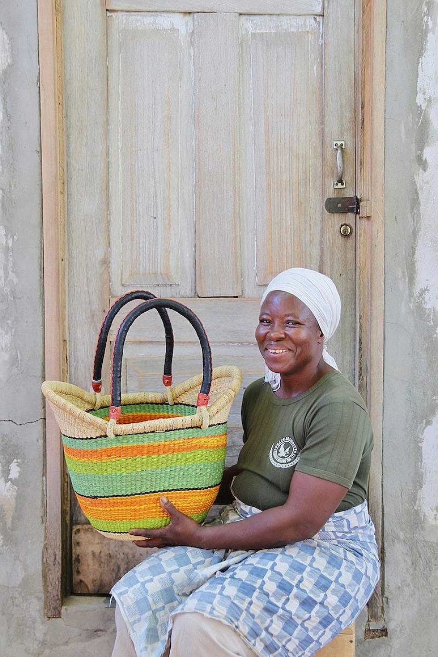 Shopping Baskets Baba Tree | Nyariga Basket (Large) By Lariba Atiah