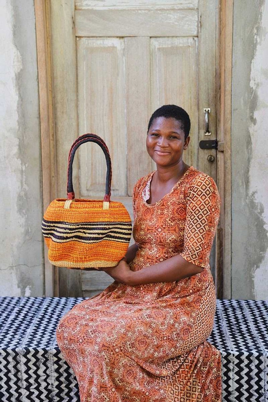 Basket Bags Baba Tree | Stay Flow Deluxe Woven Handbag (Large) By Mary Ayinbora