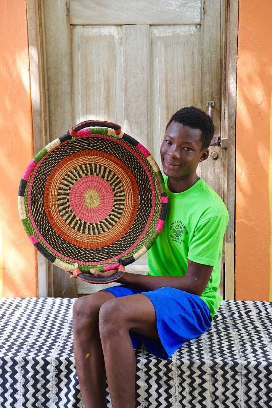 Kitchen + Dining Baba Tree | Woven Tray - Double Weave (Small) By Elijah Atuah