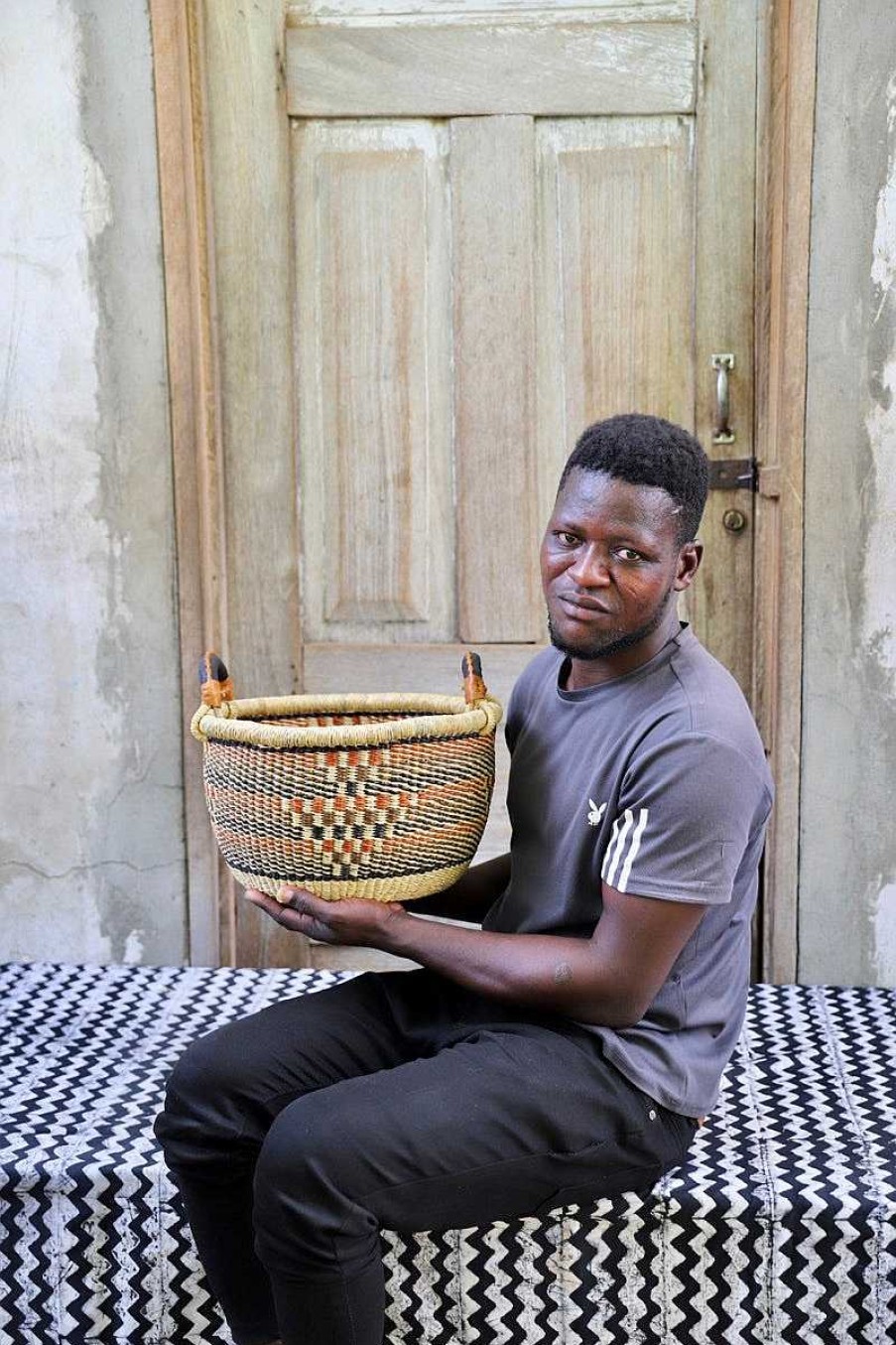 Bathroom + Laundry Baba Tree | Gbenka Storage Basket (Small) By Atiah Asoba