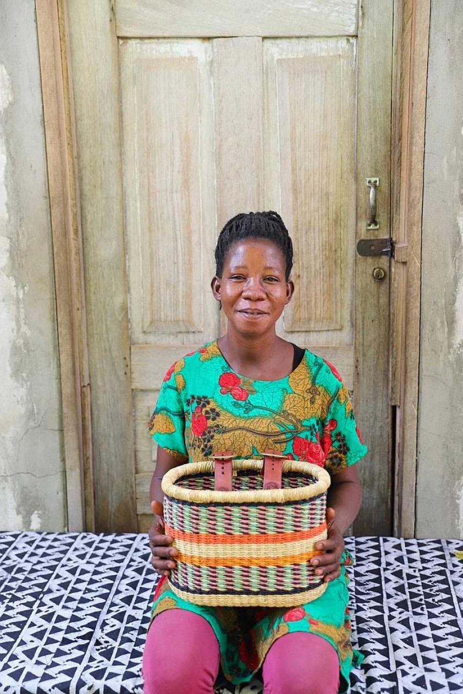 Popular Basket Baba Tree | Bicycle Basket (Small) By Vivian Akulembire