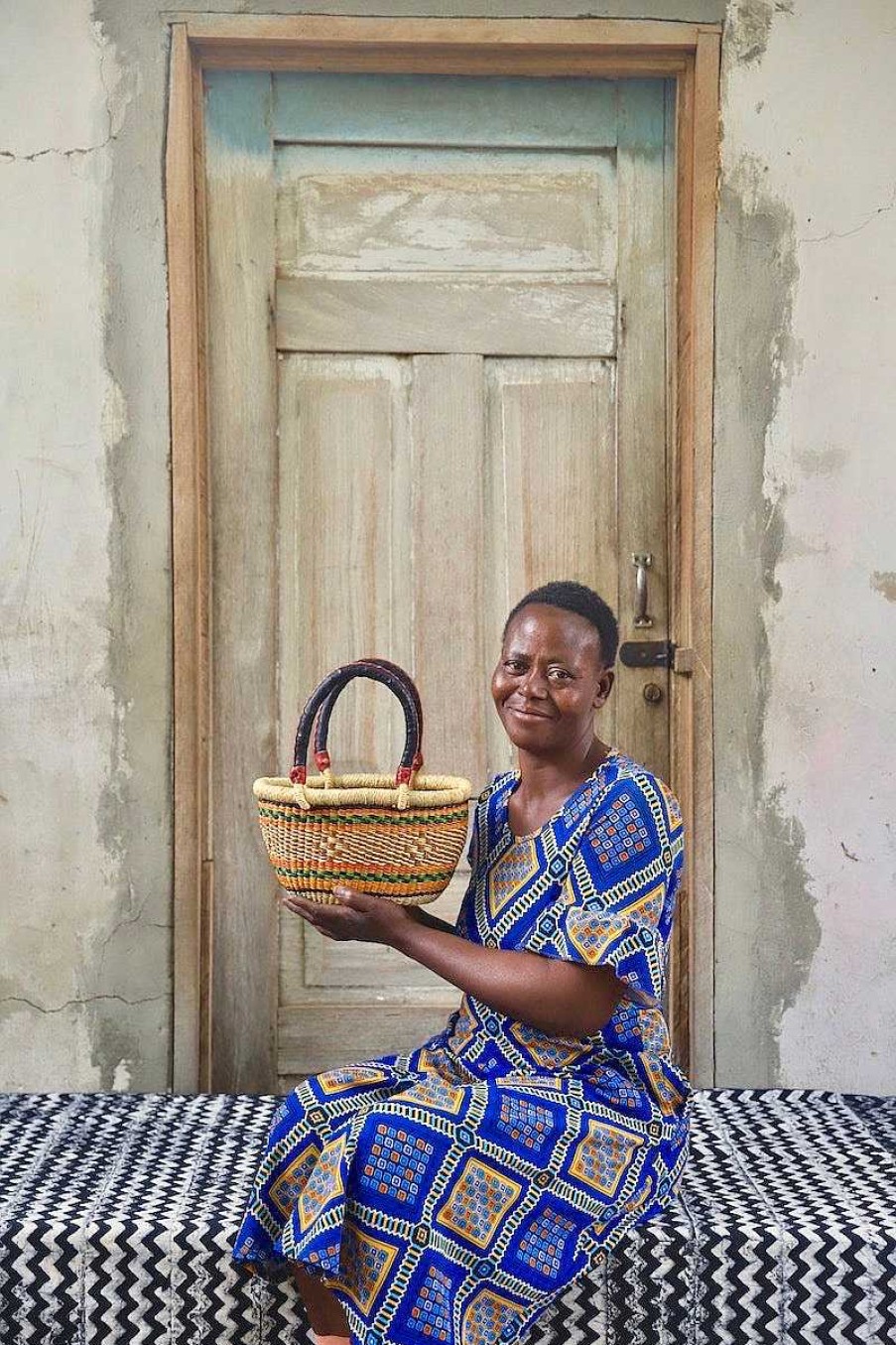 Shopping Baskets Baba Tree | Oval Basket (Tiny) By Nyaamah Atingabono