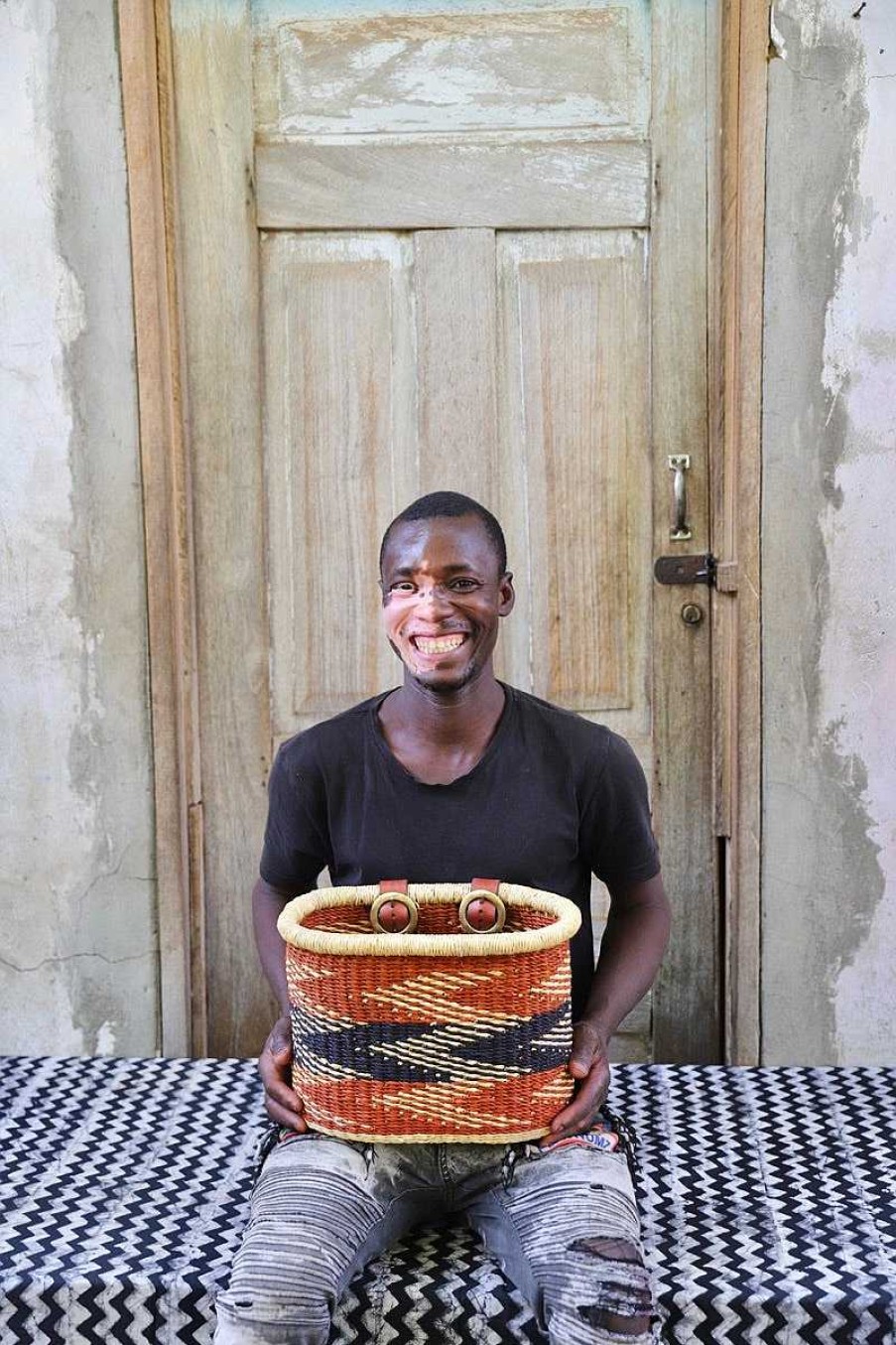 Popular Basket Baba Tree | Bicycle Basket (Medium) By Prosper Ayimbilla