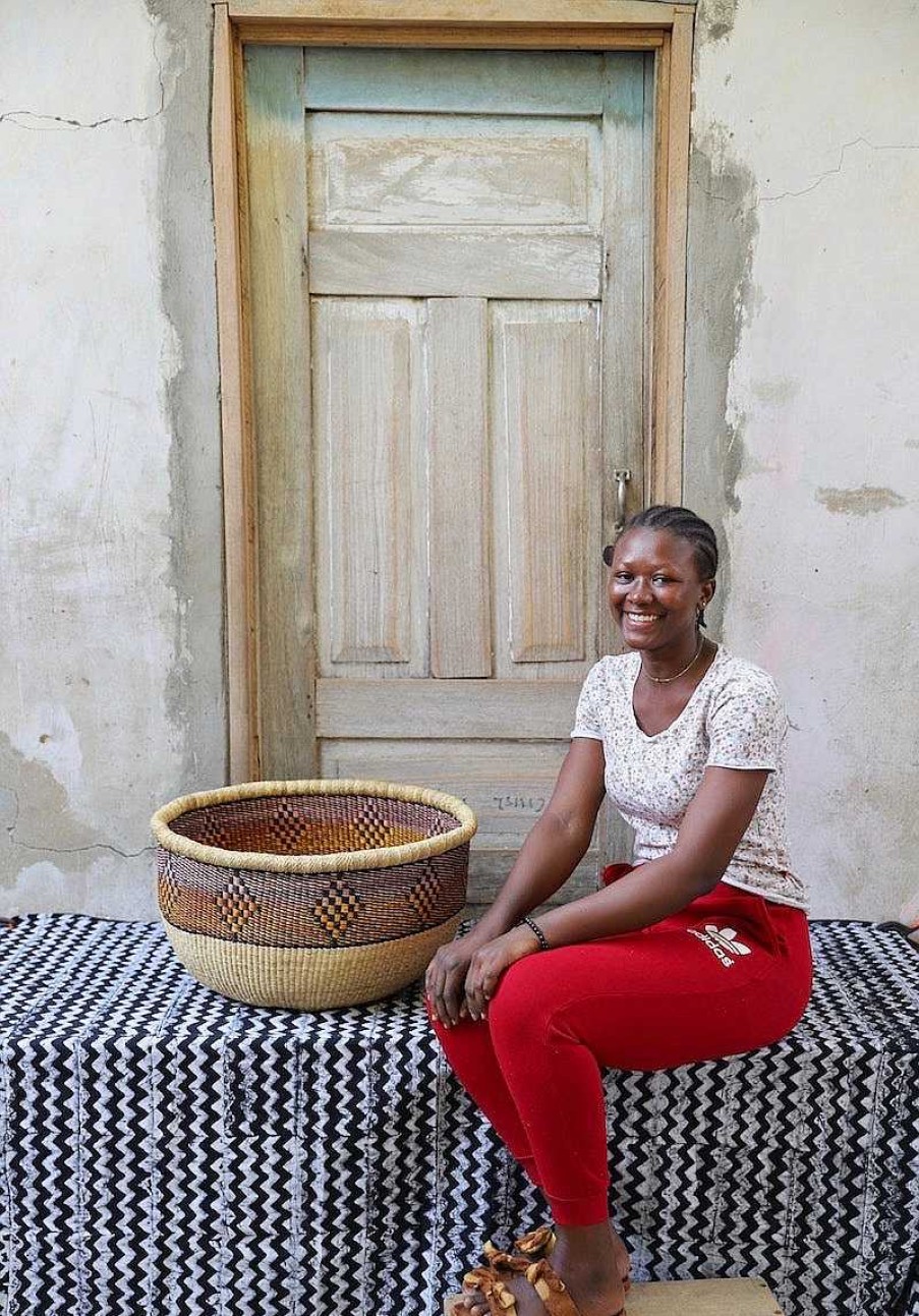 Kitchen + Dining Baba Tree | Woven Decor Basket - Special Bowl By Mavis Nsohbillah