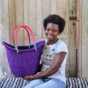 Shopping Baskets Baba Tree | Dip Dyed Nyariga Basket (Large) By Lamisi Ayine