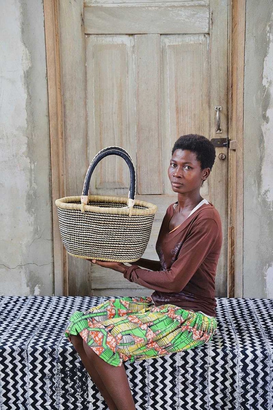 Shopping Baskets Baba Tree | Oval Basket (Very Small) By Akolgo Nmaah