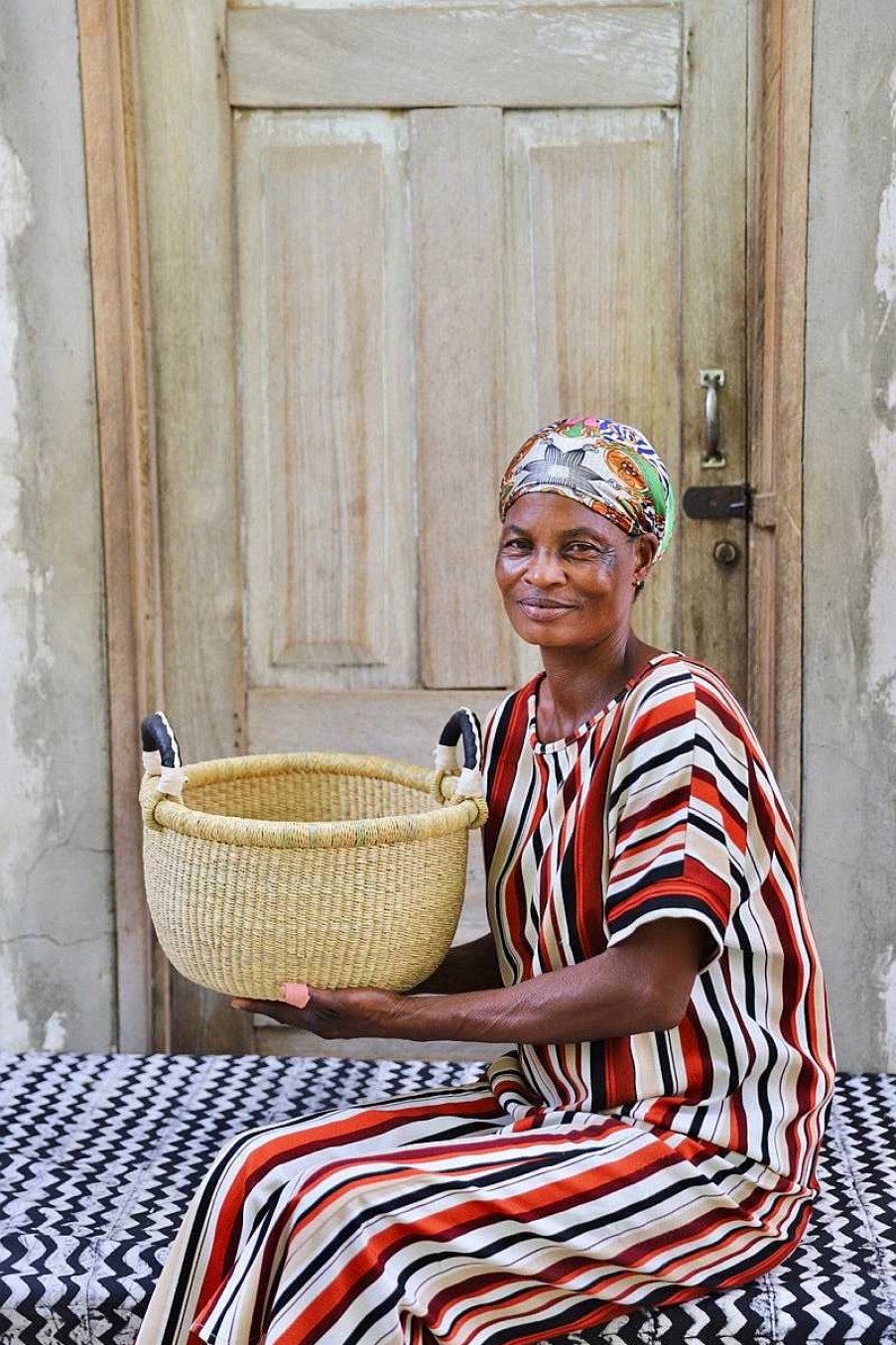 Bathroom + Laundry Baba Tree | Gbenka Storage Basket (Small) By Assibi Abisika