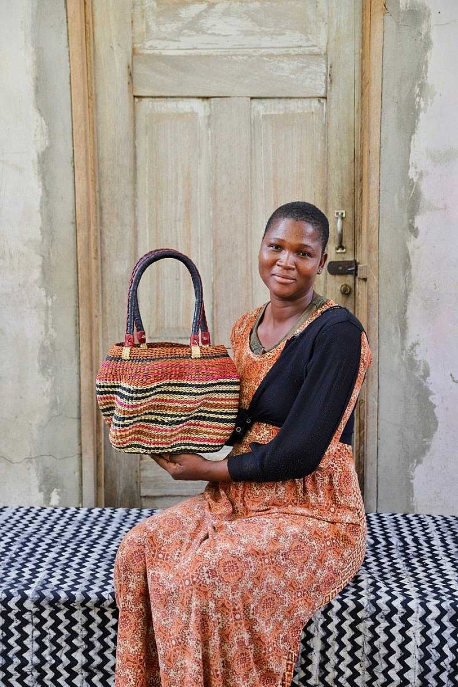 Basket Bags Baba Tree | Stay Flow Woven Handbag (Medium) By Mary Ayinbora