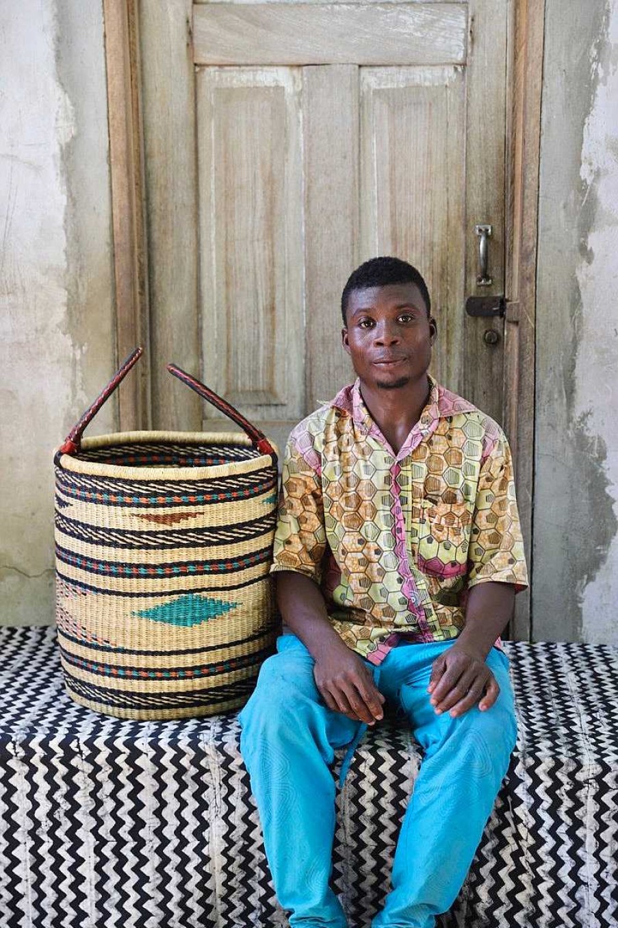 Bathroom + Laundry Baba Tree | Laundry Basket (Small) By Bukari Aberiga Nyaaba