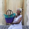 Shopping Baskets Baba Tree | Dip Dyed Nyariga Basket (Large) By Nyaamah Ayinebillah