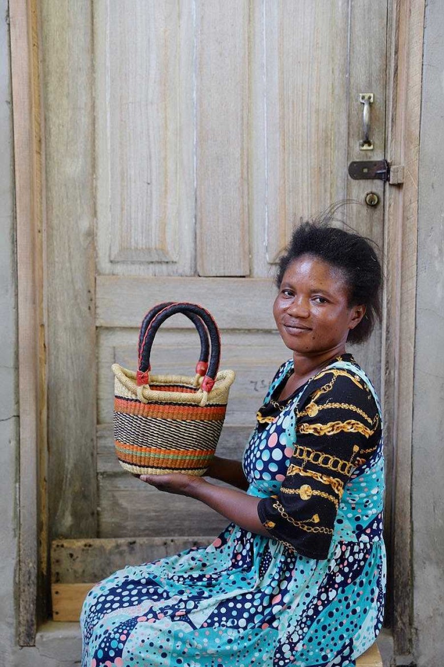 Shopping Baskets Baba Tree | Nyariga Basket (Tiny) By Anamolika Azure