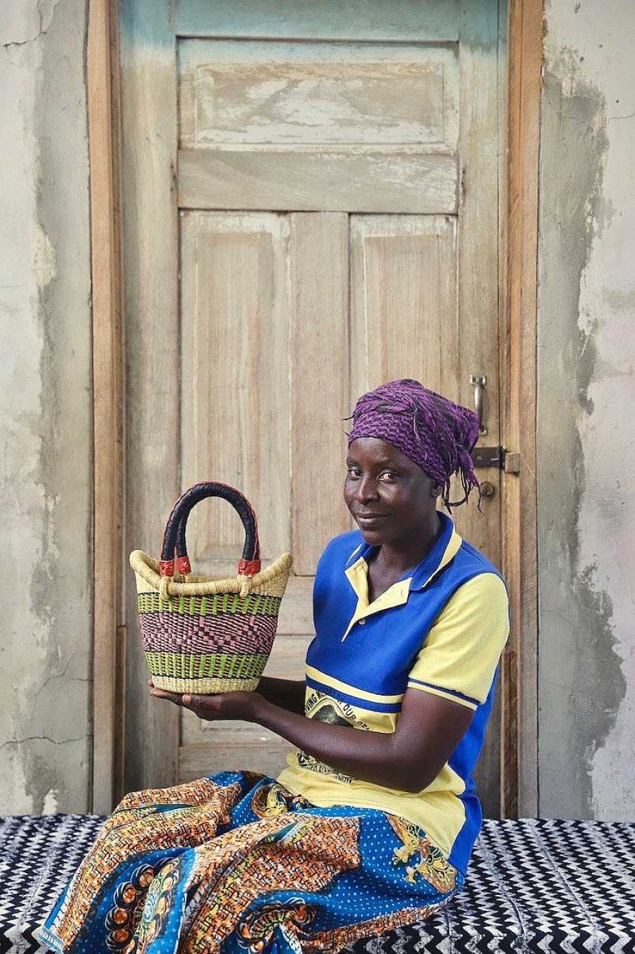 Shopping Baskets Baba Tree | Nyariga Basket (Tiny) By Asokiyine Adongo