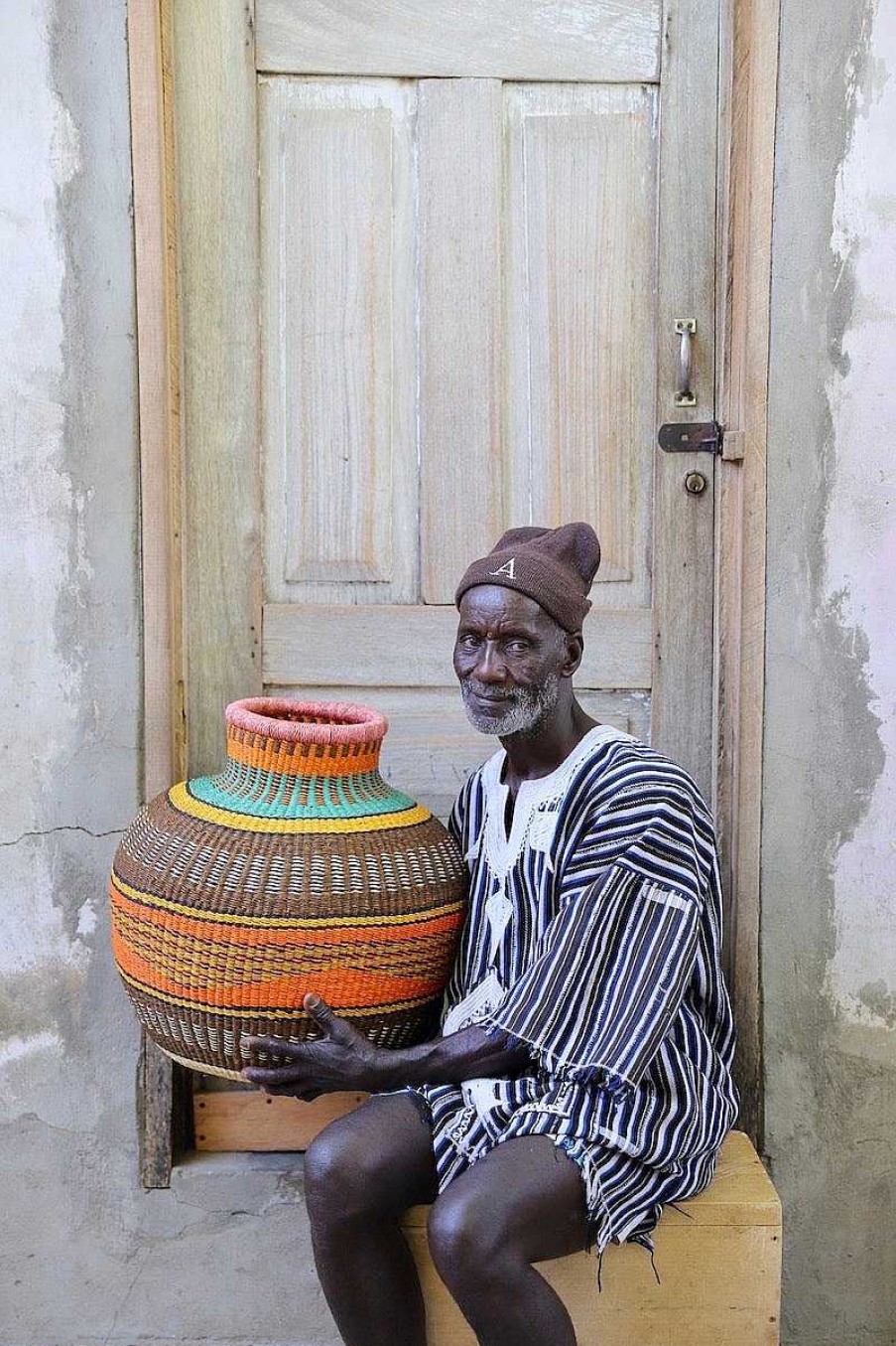 Home Decor Baba Tree | Jemima 10 Cows Basket By Akabare "Chairman" Abentara