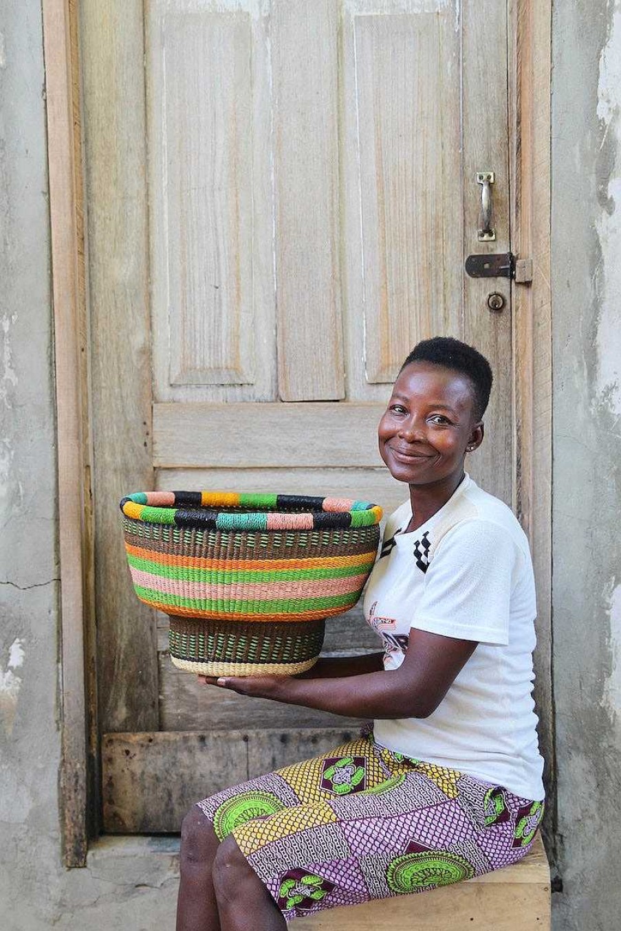 Planters + Flower Pots Baba Tree | Drum Basket By Charity Attuah