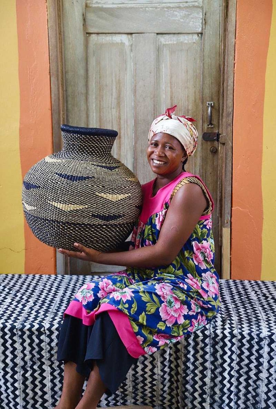 Home Decor Baba Tree | Jemima 10 Cows Basket By Hilda Adongo