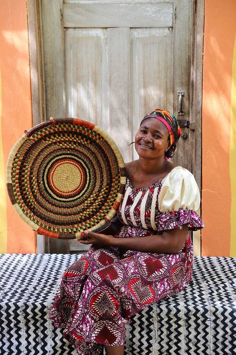 Kitchen + Dining Baba Tree | Woven Tray - Double Weave (Small) By Selina Apasinore