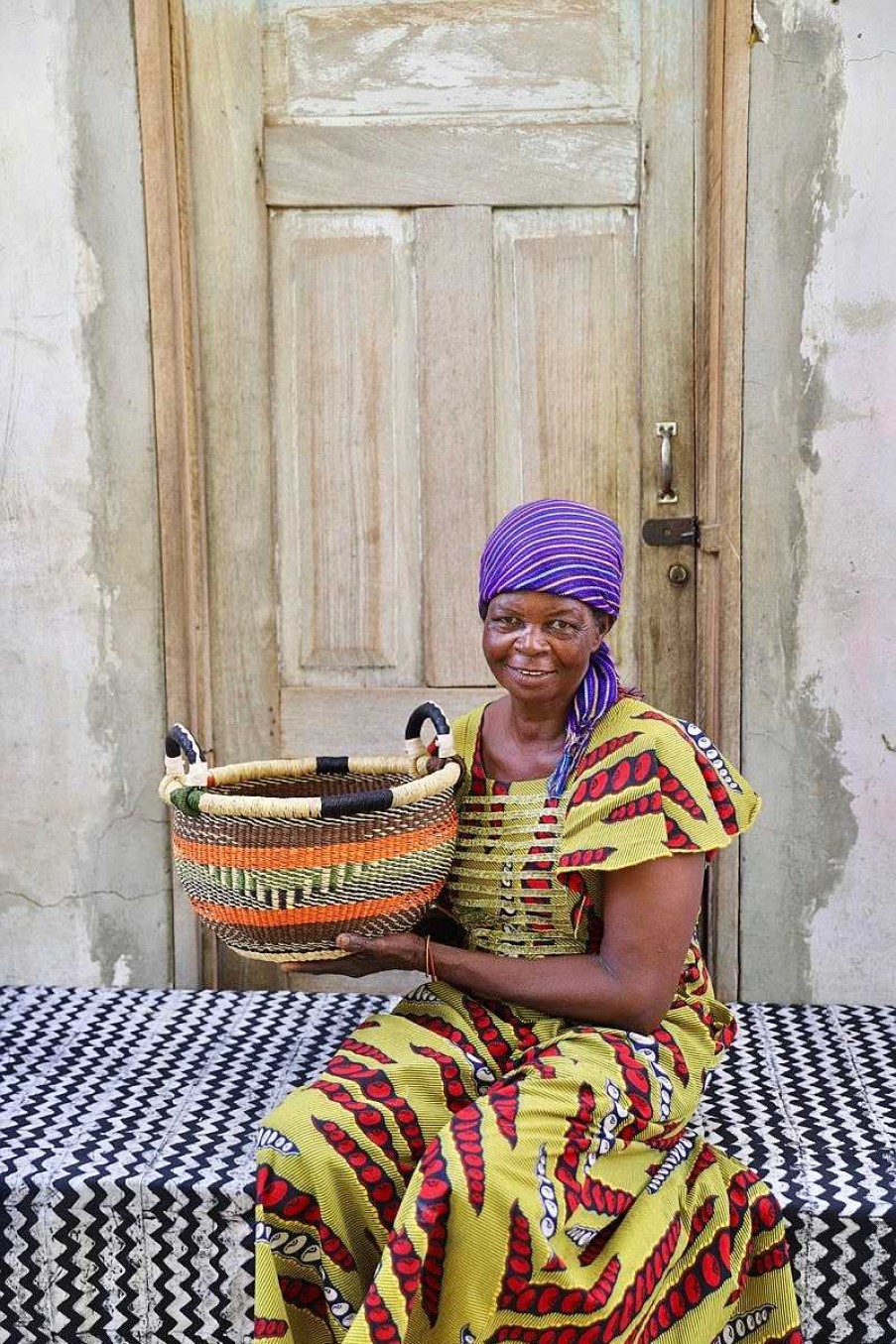 Bathroom + Laundry Baba Tree | Gbenka Storage Basket (Small) By Anaamah Alagbirigo