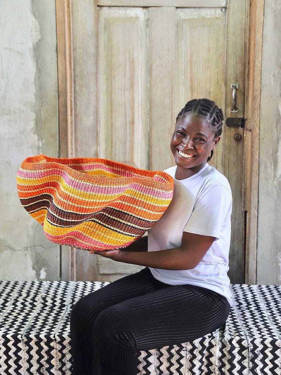 Kitchen + Dining Baba Tree | Pakurigo Wave Basket By Joyce Adagaam