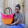 Shopping Baskets Baba Tree | Dip Dyed Nyariga Basket (Medium) By Monica Mooro