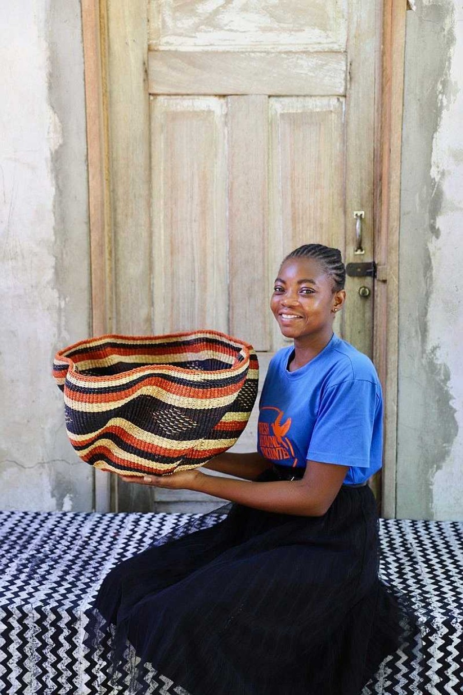 Kitchen + Dining Baba Tree | Pakurigo Wave Basket By Flavia Adongo