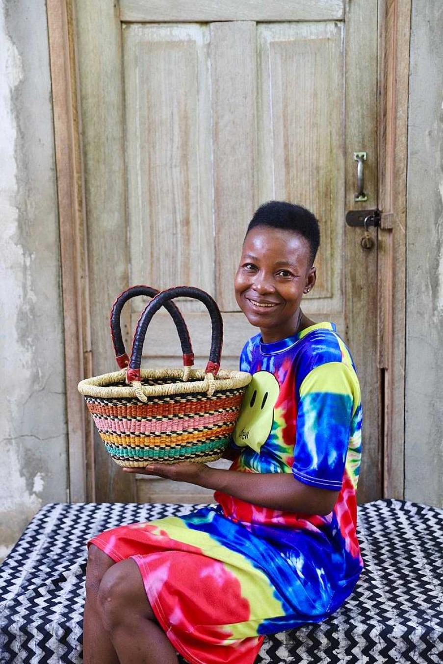 Shopping Baskets Baba Tree | Oval Basket (Tiny) By Charity Atuah