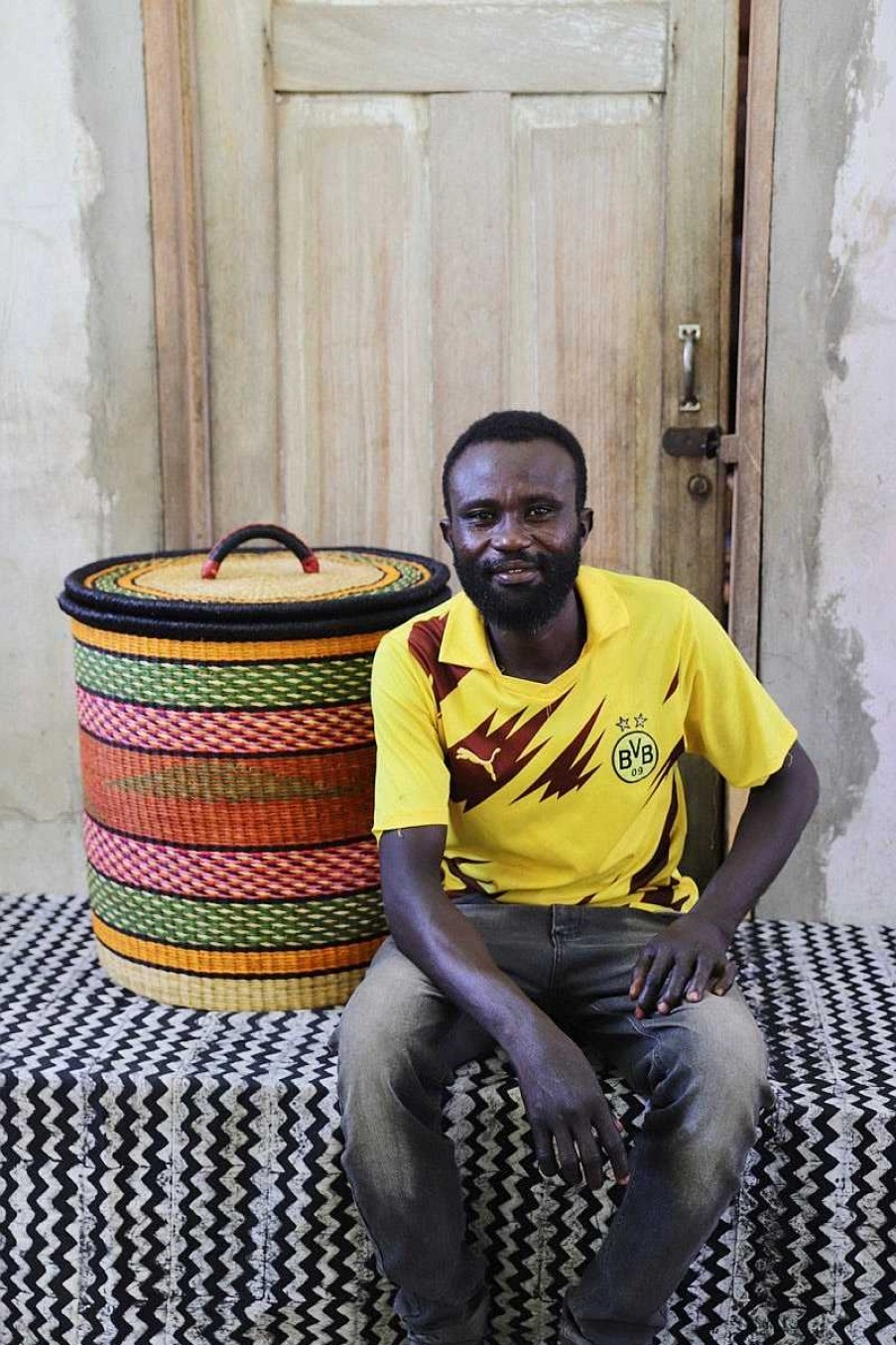 Bathroom + Laundry Baba Tree | Laundry Basket With Lid (Large) By Isaac Asanga