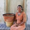 Planters + Flower Pots Baba Tree | Wave Planter (Art Basket) By Mary Ayinbora