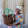 Shopping Baskets Baba Tree | Dip Dyed Nyariga Basket (Small) By Hellen Azure