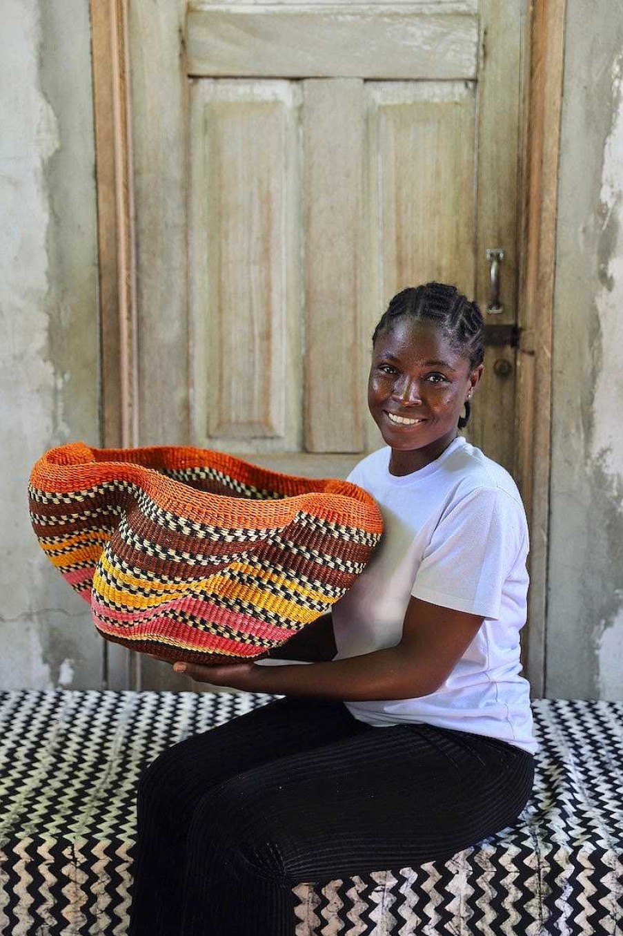 Kitchen + Dining Baba Tree | Pakurigo Wave Basket By Joyce Adagaam