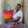 Shopping Baskets Baba Tree | Dip Dyed Nyariga Basket (Medium) By Ayine "Big Mama" Atindana