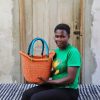 Shopping Baskets Baba Tree | Dip Dyed Nyariga Basket (Medium) By Mama Nsohyine