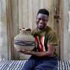 Home Decor Baba Tree | Jemima 10 Cows Basket (Tiny) By Atiah Asoba