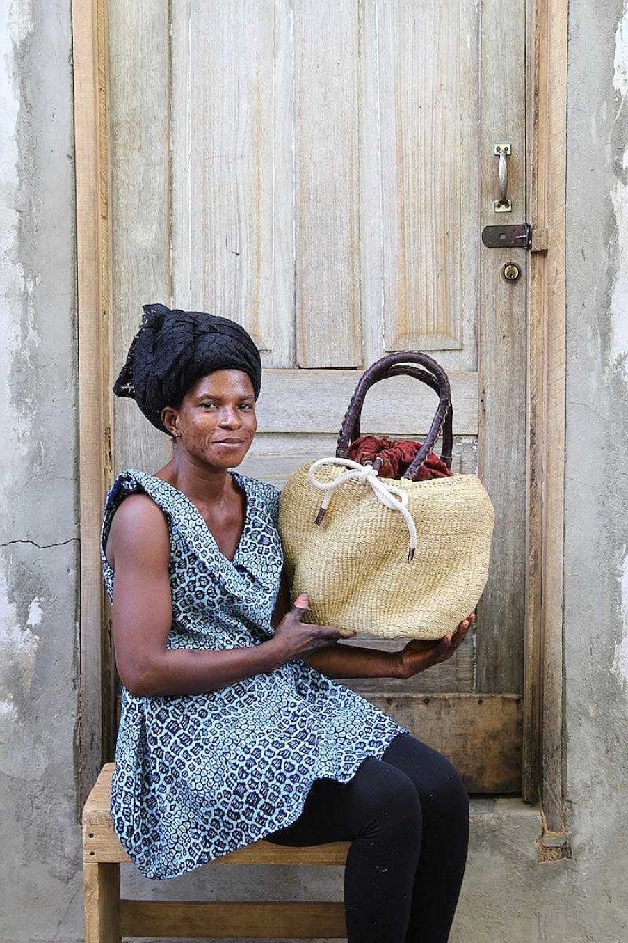 Basket Bags Baba Tree | Stay Flow Elegant Woven Handbag (Large With Lining) By Mary Anaba