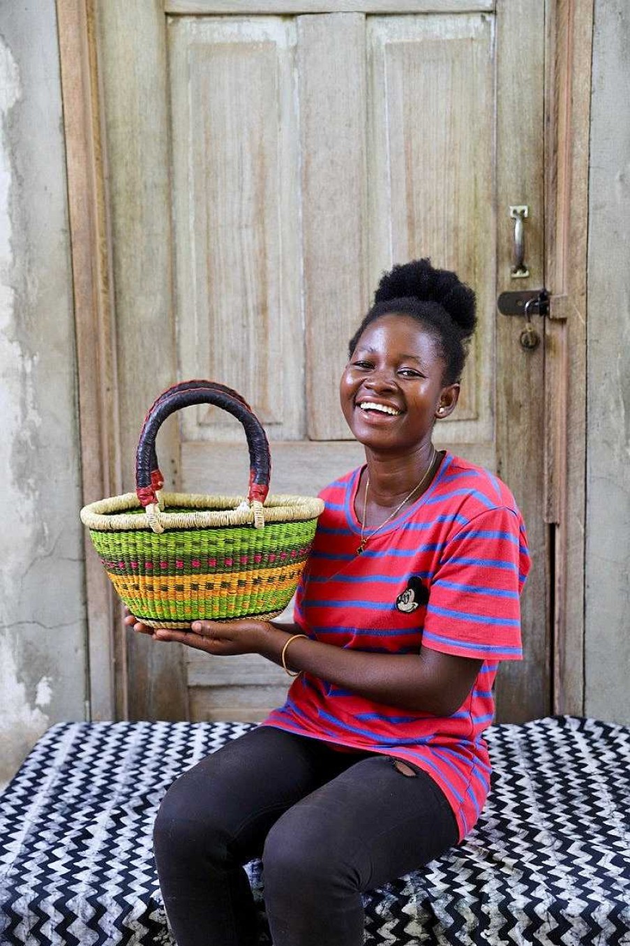 Shopping Baskets Baba Tree | Oval Basket (Tiny) By Nmaah Ayine