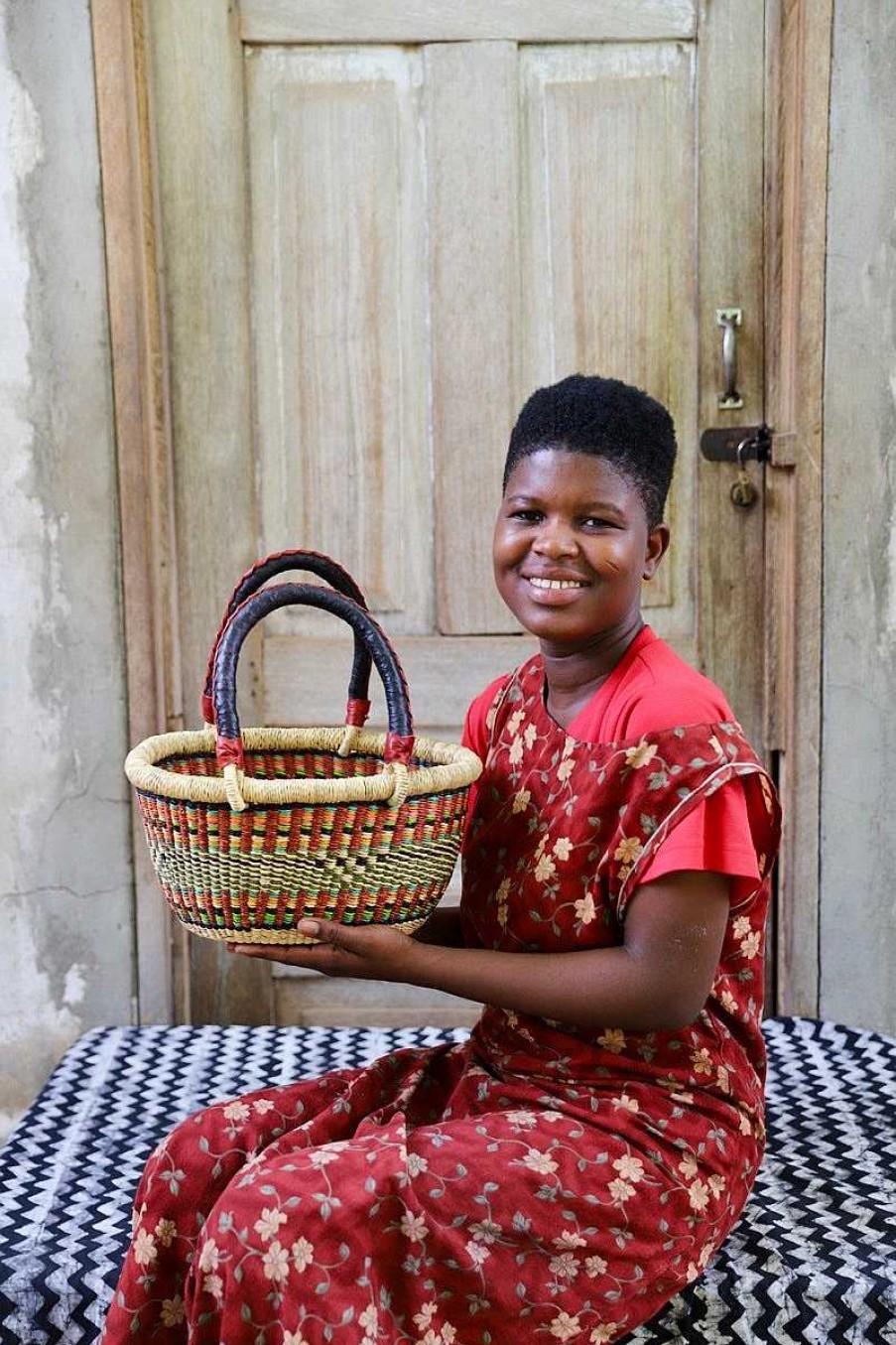 Shopping Baskets Baba Tree | Oval Basket (Tiny) By Martha Adongo