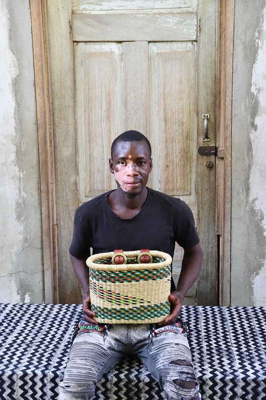 Popular Basket Baba Tree | Bicycle Basket (Small) By Prosper Ayimbilla