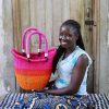 Shopping Baskets Baba Tree | Dip Dyed Nyariga Basket (Medium) By Ndita Agobka